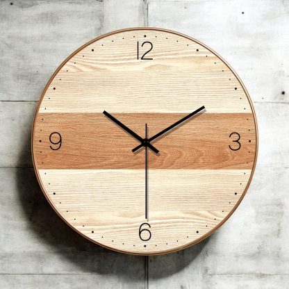 Nordic style wooden wall clock - Image 4