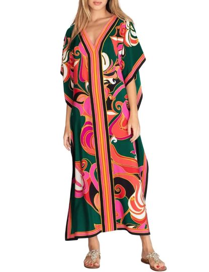Vintage art print robe dress - Image 4