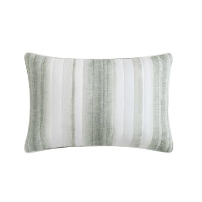 Light green gradient striped bed cover three-piece set - Image 8