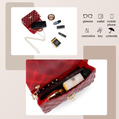 Red Pearl Handbag Crossbody Bag - Image 4