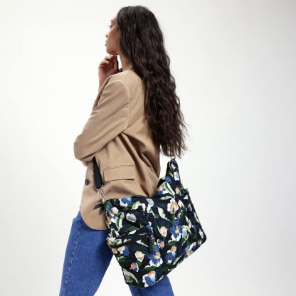 Floral Quilted Tote Bag - Image 2