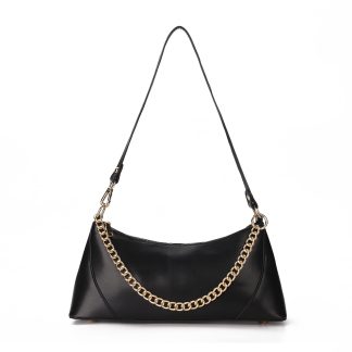 Black chain underarm bag