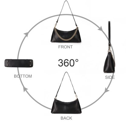 Black chain underarm bag - Image 2