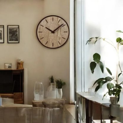 Nordic style solid wood wall clock - Image 4