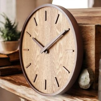 Nordic style solid wood wall clock