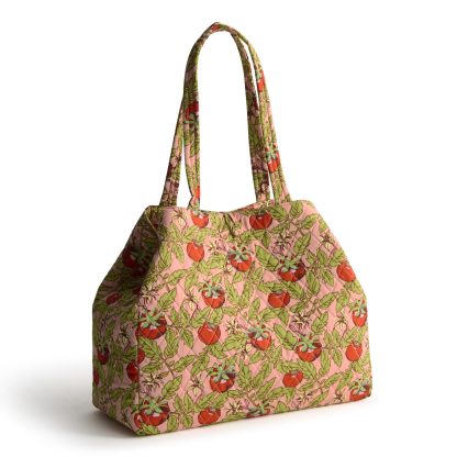 tomato print quilted tote bag - Image 6