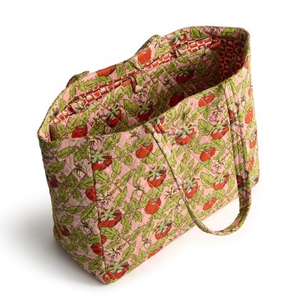 tomato print quilted tote bag - Image 4