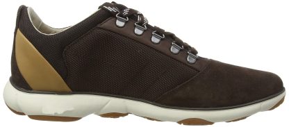 Men's brown mesh and suede sneakers - Image 6