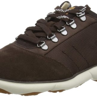 Men's brown mesh and suede sneakers