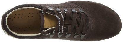 Men's brown mesh and suede sneakers - Image 2