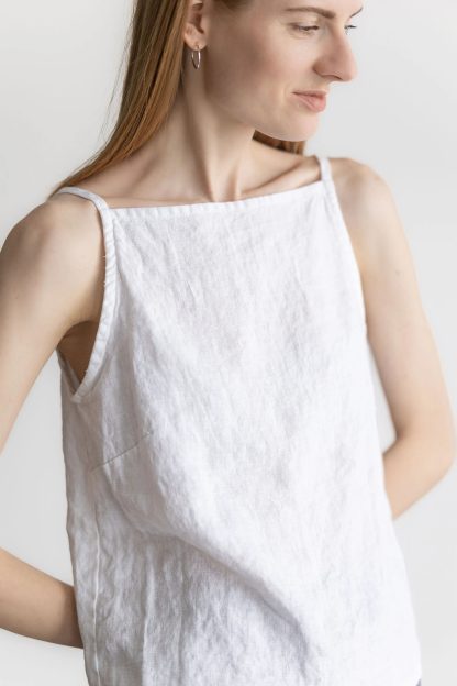 Square Summer Linen Vest