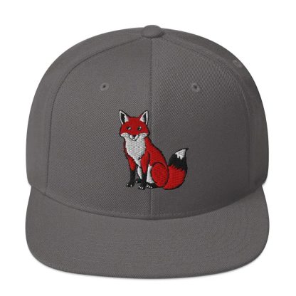 Red Fox Embroidered Colorblock Baseball Cap - Image 2