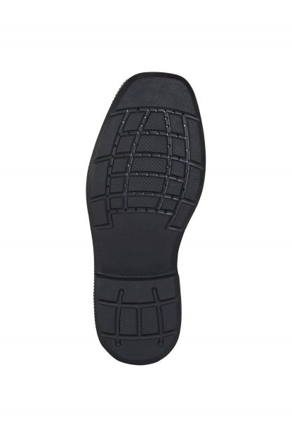 Men's black leather slip-on loafers - Image 7