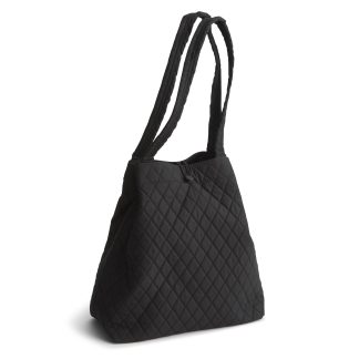 Large-capacity diamond-patterned tote bag