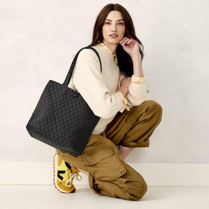 Large-capacity diamond-patterned tote bag - Image 3