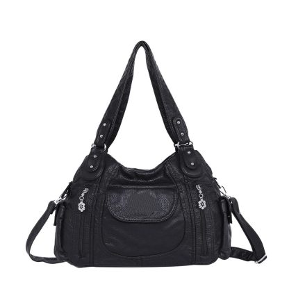 Retro distressed style multi-back women's bag