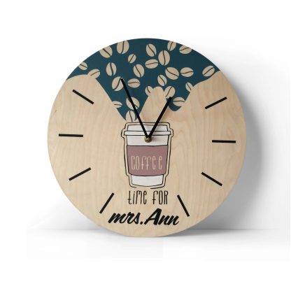 Coffee Time Custom Wall Clock - Image 4