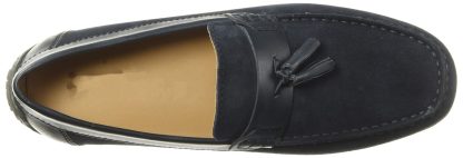 Men's Navy Suede Tassel Loafers - Image 6