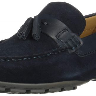 Men's Navy Suede Tassel Loafers