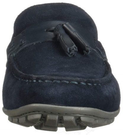 Men's Navy Suede Tassel Loafers - Image 3