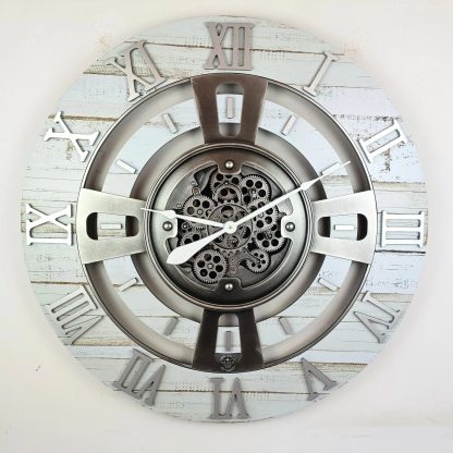 Industrial style mechanical gear wall clock - Image 4