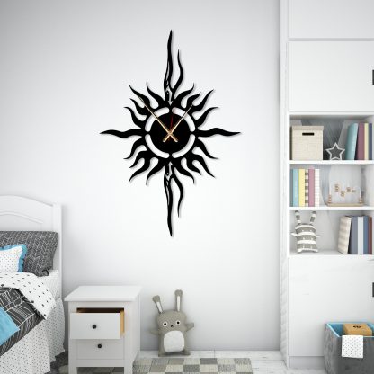 Dark Sun Totem Wall Clock - Image 3