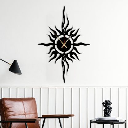 Dark Sun Totem Wall Clock - Image 2