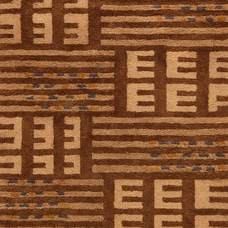 Geometric letter carpet