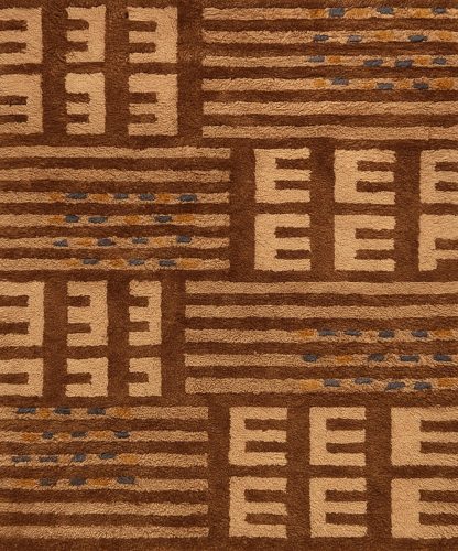 Geometric letter carpet