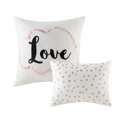 Blush and gold geometric bedding - Image 14