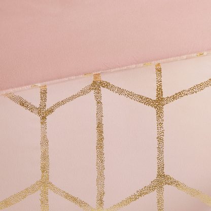 Blush and gold geometric bedding - Image 10