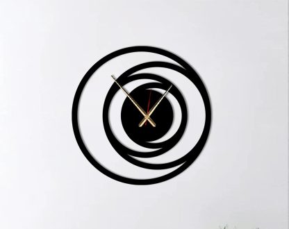 Minimalist nested ring wall clock - Image 5