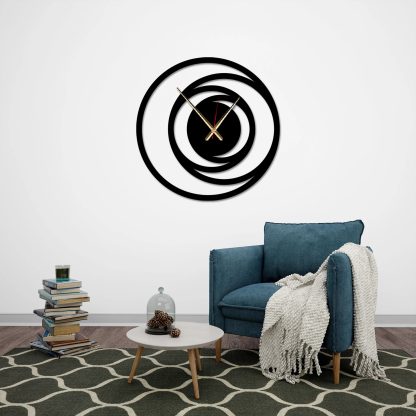 Minimalist nested ring wall clock - Image 2