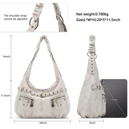 Vintage distressed wrinkled handbag - Image 3