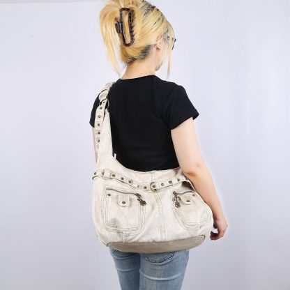 Vintage distressed wrinkled handbag - Image 2