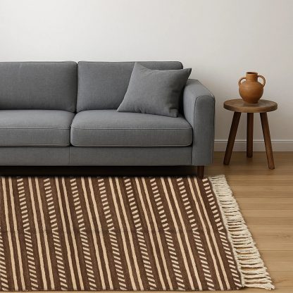 Bohemian striped rug - Image 4
