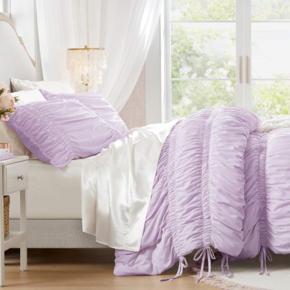 Ruffled lilac bedding set - Image 3
