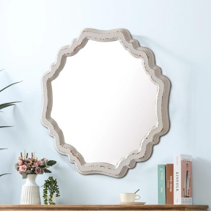 French retro petal mirror
