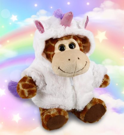 Cute Giraffe Disguise Unicorn Plush Doll - Image 4