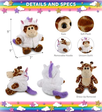 Cute Giraffe Disguise Unicorn Plush Doll - Image 2