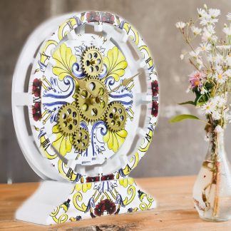 Poetic Painting Gear Clock