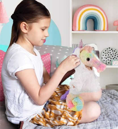 Fantasy Unicorn Costume Rainbow Seahorse Plush Toy - Image 5