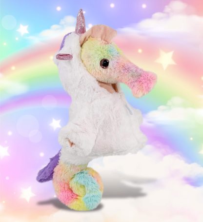 Fantasy Unicorn Costume Rainbow Seahorse Plush Toy - Image 2