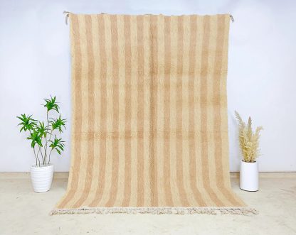 Beige striped carpet - Image 4