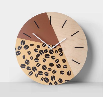 Coffee bean element splicing wall clock - Image 5