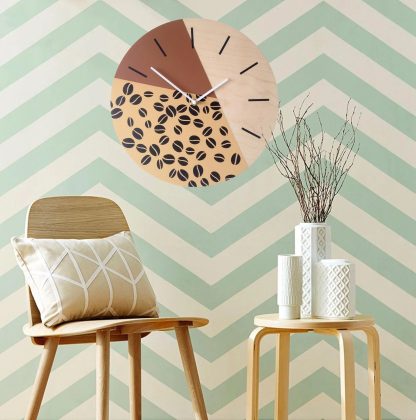 Coffee bean element splicing wall clock - Image 3