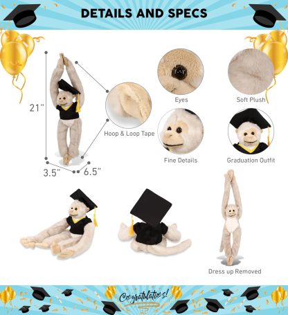 Graduation commemorative gibbon plush toy - Image 2