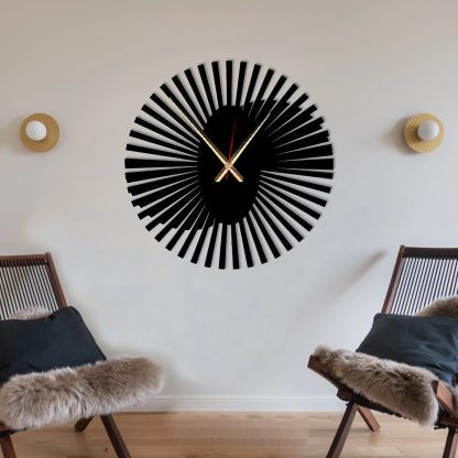 Radiant star wall clock