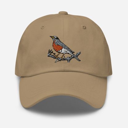 Robin embroidered baseball cap - Image 6