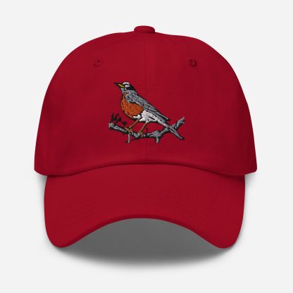 Robin embroidered baseball cap - Image 5